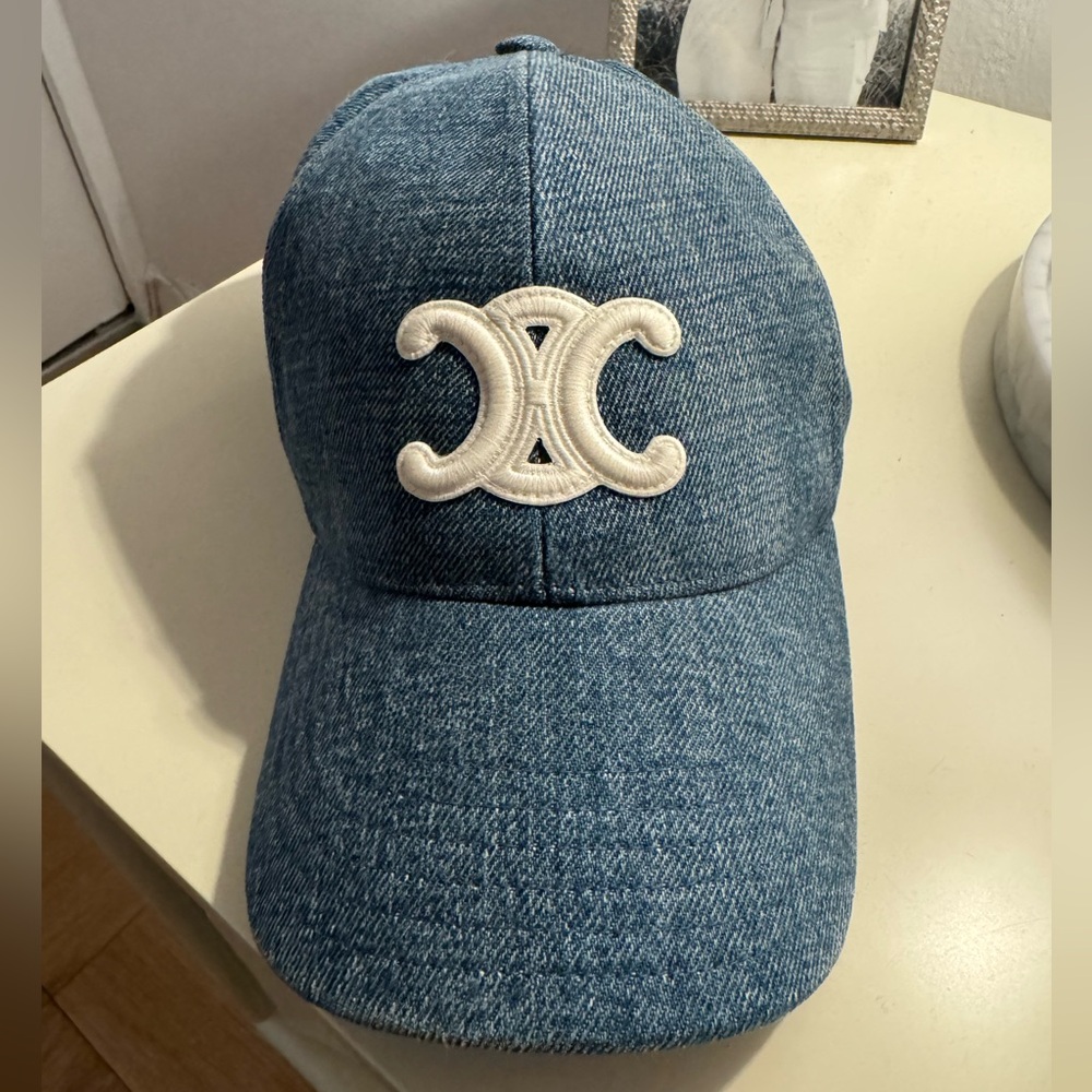 Celine denim baseball cap